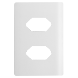 Placa P/ 2 Tomadas 4x2 - Novara Branco